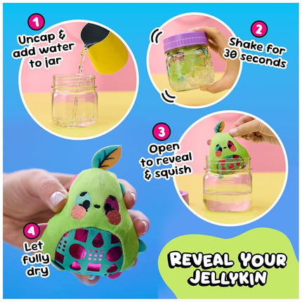 Magic Jellykins Surprise Plush Jar 2-Pack, Magical Transforming Water-Activated Toys, Mystery Box Plushies for Ages 5 and Up, Multicolour, 7,6 cm