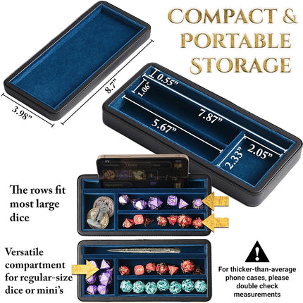 Soar Forge Sanctum Dice Box - Premium Case & Tray for DND