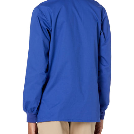 Veste à pression WonderWink unisexe pour adulte, Université de la Côte du Golfe de Floride, Bleu Galaxie, 2XL