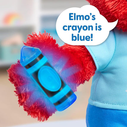 Just Play Peluche éducative Elmo, jouet pour enfant à partir de 18 mois