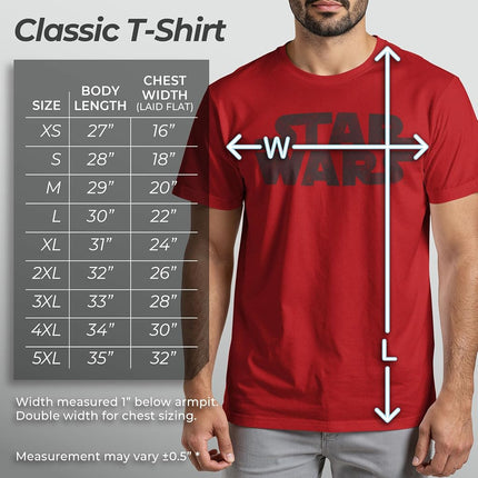 STAR WARS Men's Simplest Logo Graphic Tee, White, XXXL
