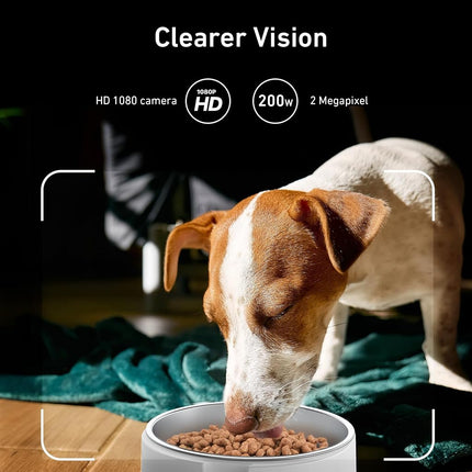 Nityers 8L Automatic Dog Feeder with Camera, 5G WiFi Automatic Cat Feeder