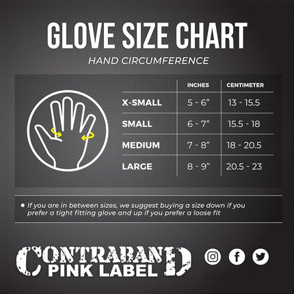Contraband Pink Label 5537 Womens Micro Weight Lifting Gloves w/Grip-Lock Silicone Padding (Pair) - Minimalist Half Gloves - Apple Watch Friendly (Black, Small)