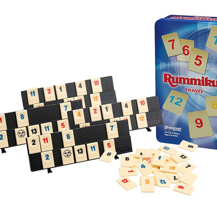 Rummikub Travel in Collectible Tin 106 Plastic Tiles The Original Game