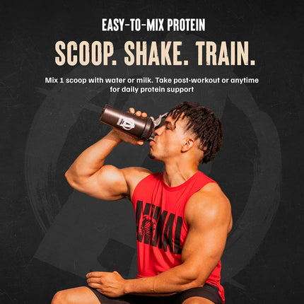 Animal Protein Powder 100% Whey - 4.6g BCAA - Only 1g Added Sugar, No Artificial Colors, Sports Nutrition Concentrate-Isolate Blend - Recovery Supplement and Post Workout Shake - Vanilla - 4lb