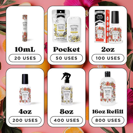 Poo-Pourri Before-You-Go Toilet Spray, Tropical Hibiscus, 4 Fl Oz - Hibiscus, Apricot and Citrus
