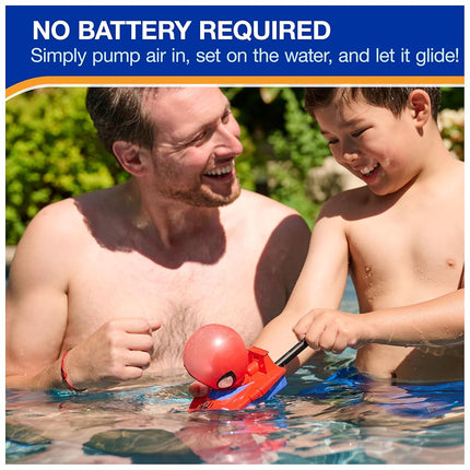 Swimways Marvel Spidey Air Boat, Pool Accessories & Pool Toys for Kids, Spiderman Party Supplies & Bath Toys for Kids Ages 4+