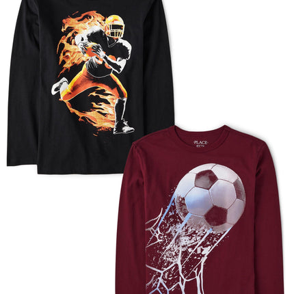 The Children's Place Boys' Sports Long Sleeve Grap