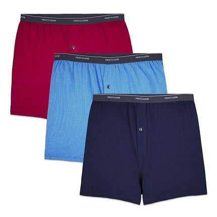 Bóxers Fruit of the Loom para hombre Ft-3p72xbm-mul-4xb, colores lisos surtidos, 4XL Plus Tall Reino Unido