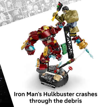 LEGO® ǀ Marvel Epic Battle: Hulkbuster vs.The Hulk 76343 Super Hero Building Toy for Boys and Girls Aged 9+ - Play-and-Display Set with 2 Minifigures and Hulkbuster Armour- Kids’ Birthday Treat Idea