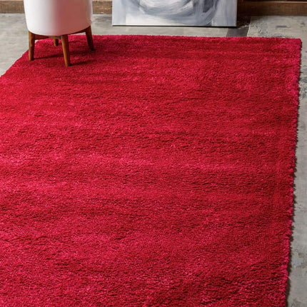 Unique Loom Solo Collection Plush Casual Gray Area Rug (3' x 5')