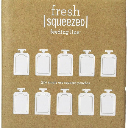 Infantino Baby Food Pouches Disposable Squeeze, 50-Pack