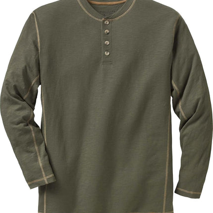 Legendary Whitetails Mens Henley Long Sleeve Casua