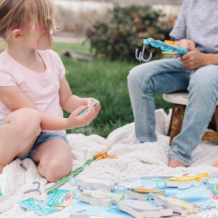 Melissa & Doug Let’s Explore Fishing Play Set, 21 Pieces, Toy Fishing Set For Toddlers And Kids, Pretend Play Fishing Toy, Learning Toys For Kids Ages 3+