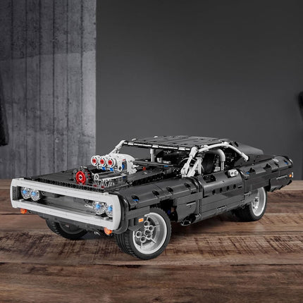 LEGO Technic Fast & Furious Dom's Dodge Charger 42111 Race Car Building Set, New 2020 (1.077 pieces)