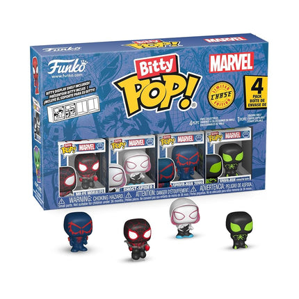 Funko Bitty POP! 4 Pack: Spider-Man - Miles Morales (1 in 6 Chase Chance)