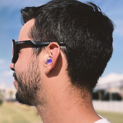 Eargasm High Fidelity Hyperviolet Purple Earplugs - Noise Reducing Ear-Plugs for Hearing Protection at Concerts, Music Festivals, Loud Environments, Live Events, Sporting Events