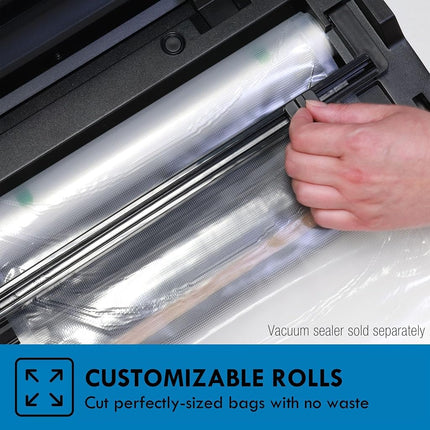 Kenmore Vacuum Sealer Bags & Roll 3 Varieties Pack | Compatible with Precision, FoodSaver, INKBIRD, Russell Hobbs & Wevac Vacuum sealer | BPA-Free Food Storage Bags for Sous-Vide & Meal Prep