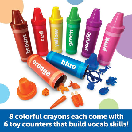 Learning Resources Rainbow Sorting Crayons, Early Recognition 56 Pieces, Ages 3+