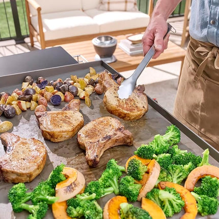 Cuisinart 24-Piece Griddle Tool Set with Storage Tote, Stainless Steel Flat Top Grill Accessories with Spatulas, Melting Dome, Smash Burger Press, Scraper & Tongs, Perfect for BBQ, Tailgates, Camping