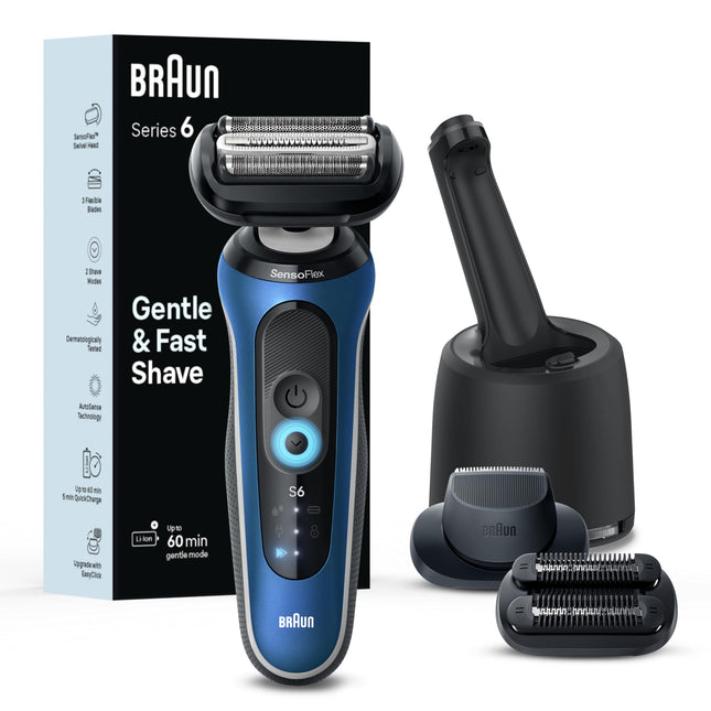 Braun Electric Shaver for Men, Series 6 6177cc, We
