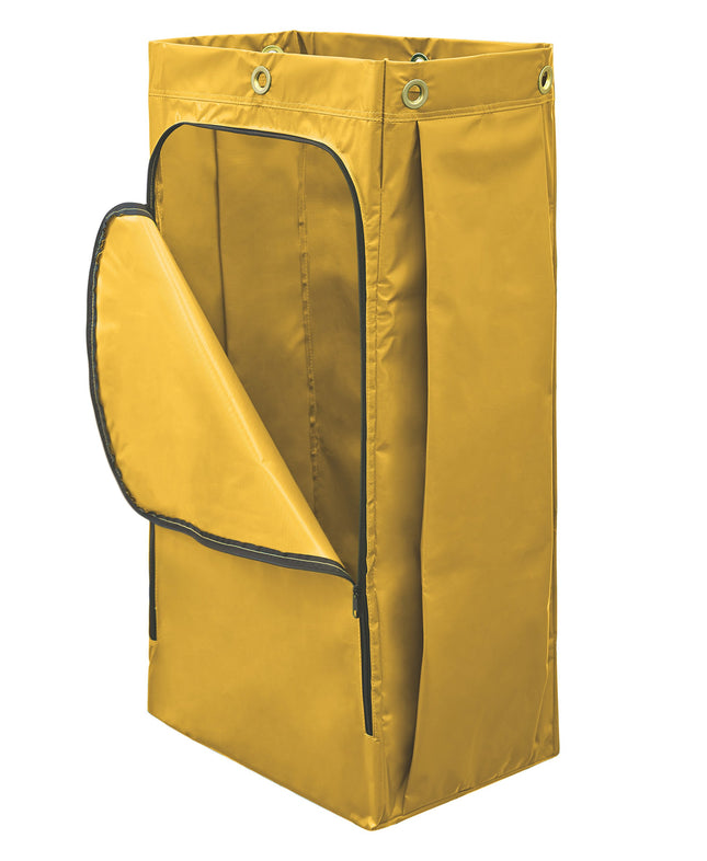 Rubbermaid Commercial High Capacity Cleaning Cart Bag, 34 Gallon, Yellow, 1966881