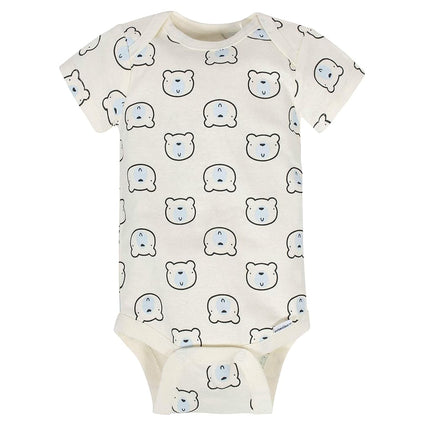 Gerber Baby Boys 8-pack Short Sleeve Onesies Bodysuits Shirt, Transportation Zone, 3-6 Months US