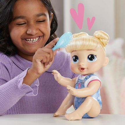 Baby Alive Crawl 'n Play Harper Hugs Electronic Crawling Baby Doll Set, Blonde Hair, Kids Toys for Girls & Boys 3 Years & Up, 27 cm/10.75 inches