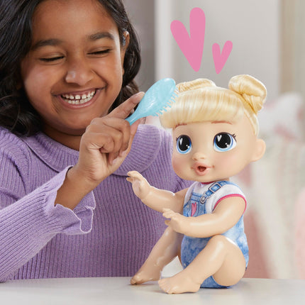 Baby Alive Crawl 'n Play Harper Hugs Electronic Crawling Baby Doll Set, Blonde Hair, Kids Toys for Girls & Boys 3 Years & Up, 27 cm/10.75 inches