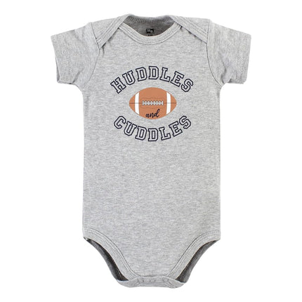 Hudson Baby Conjunto de Bodysuit y Pantalón de Algodón Unisex, Fútbol Huddles Manga Corta, 18-24 Meses