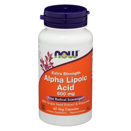 NOW Foods - Alpha Lipoic Acid 600 mg. - 60 Vegetar