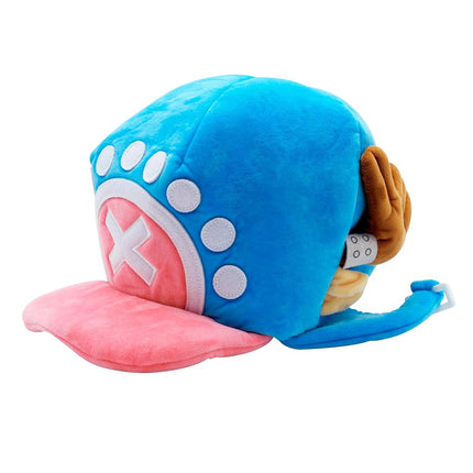 ABYSTYLE One Piece Tony Tony Chopper Hat Replica Adult Size Blue and Pink Cosplay Hat Accessories Merch Gift, Blue White Pink, One Size