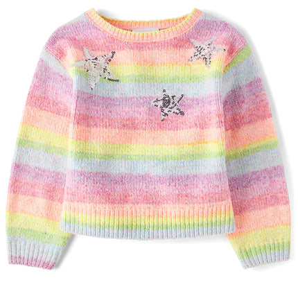 The Children's Place Girls' Long Sleeve Crew Neck 