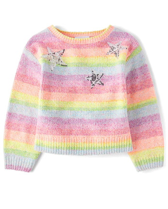 The Children's Place Girls' Long Sleeve Crew Neck 