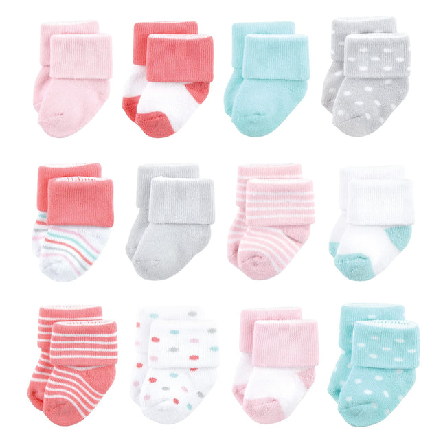 Luvable Friends Baby, Coral Dots, Unisex Newborn T