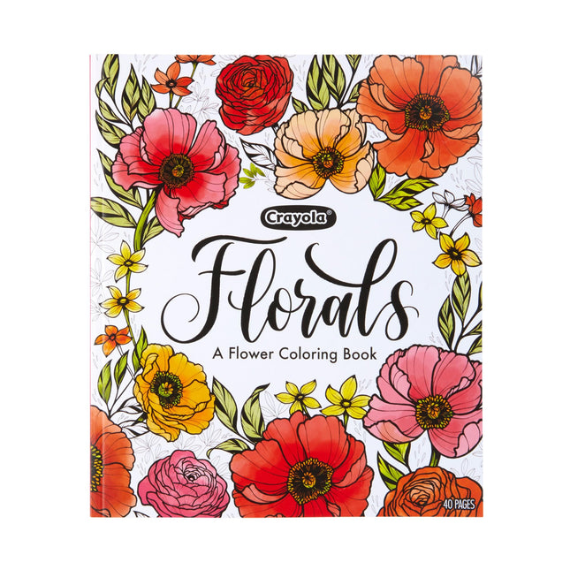 Crayola Floral Adult Coloring Book (40pgs), Flower