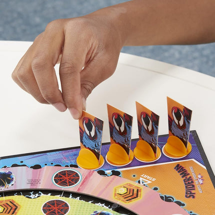 Trouble: Spider-Man Across The Spider-Verse Part One Edition Game for Marvel Fans, Ages 8+, Game for 2-4 Players, with Rotating Gameboard