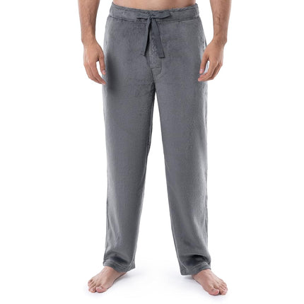 Izod Men's Soft Fleece Pyjama Bottoms, Gray, XXXL