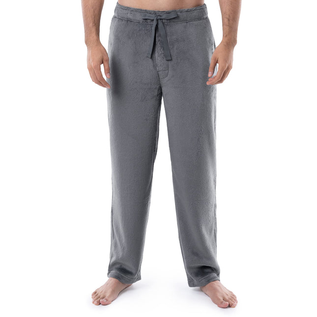 Izod Men's Soft Fleece Pyjama Bottoms, Gray, XXXL