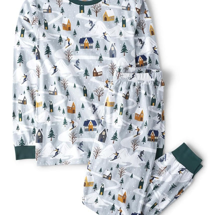 The Children's Place Unisex Kid's Family Matching, Festive Christmas Pajama Sets, Cotton, Santa's Sleds, XL