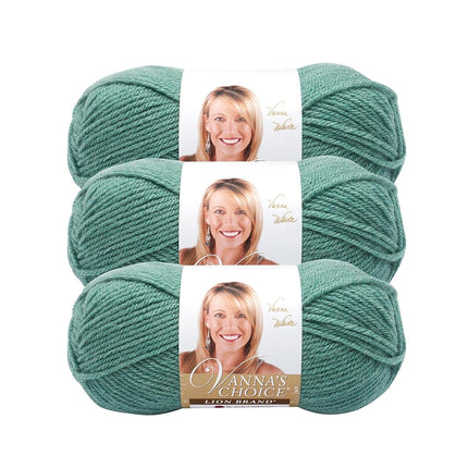 (3 Pack) Lion Brand Yarn Vanna's Choice Yarn, Sage