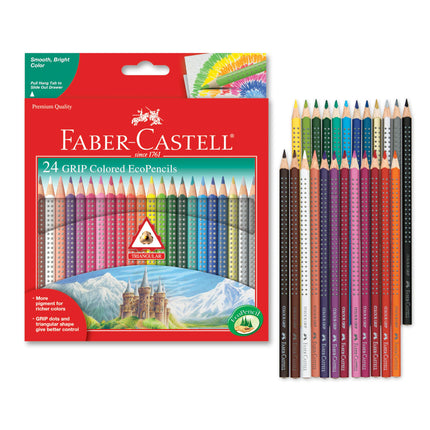 Faber-Castell Triangular Color Pencil Set of 24 Co