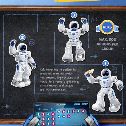 Ruko 1088 Smart Robot Toys, Remote/App/Voice Control, Gifts for Kids