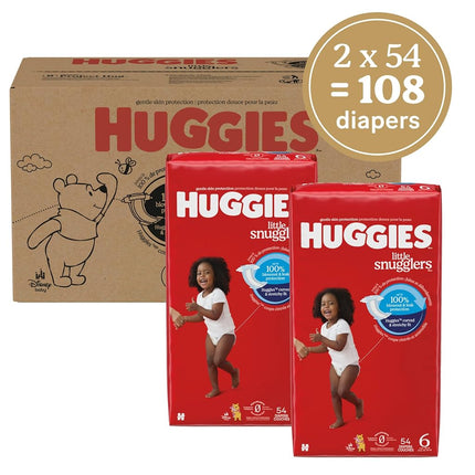 HUGGIES LITL SNUGLR ECON+ Diaper SZ6 108