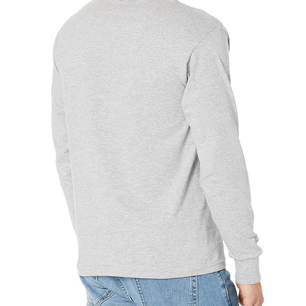 Hanes Men's Beefy Long Sleeve Shirt, Light Steel, M