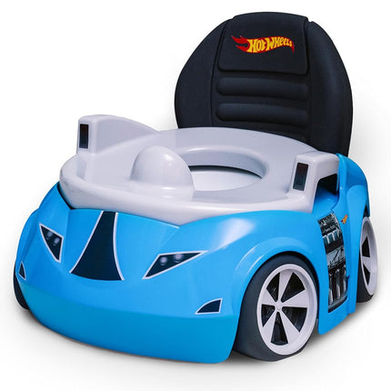 Hot Wheels - Blue Race Car Potty Training Toilet - Includes Detachable Toddler Toilet Seat and Potty for Kids, Ages 12 Months and Up