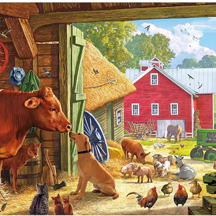 Buffalo Games - Country Life - Farm Scenic - 500 Piece Jigsaw Puzzle for Adults - Challenging Puzzle Perfect for Game Nights - Finished Size is 21.25 x 15.00