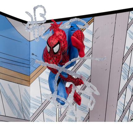 McFarlane Marvel Spider-Man 1:10th Scale Collectible with Scene (The Amazing Spider-Man #302) Toys