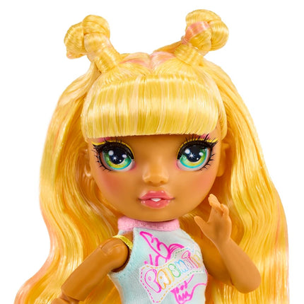 Rainbow High Junior High Rock Band - Sunny, Yellow - 23cm Fashion Doll with a Guitar, Customise with Stickers, Posable, Cute Toys for Children Ages 4+