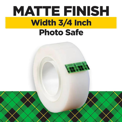 Scotch Magic Office Tape Refills, 3/4" x 1000" Roll, Clear, 12/Pack